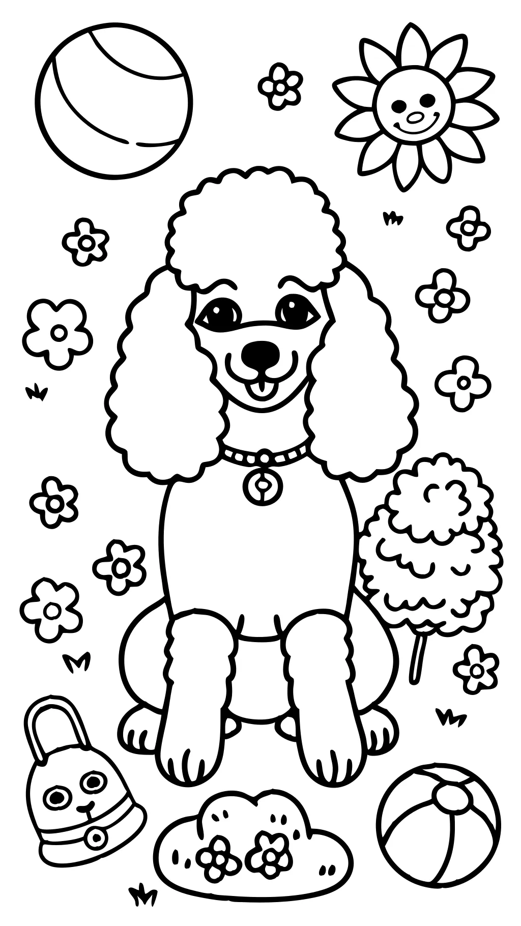 poodle coloring pages